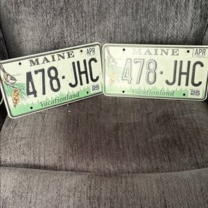 Maine License Plates Set